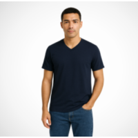 V Neck T-Shirt – Soft 100% Cotton, Modern Slim or Regular Fit, Vibrant and Pastel Colors, Lightweight, Ultra Breathable, Tagless Label, Durable, Machine Washable, Unisex Casual Top
